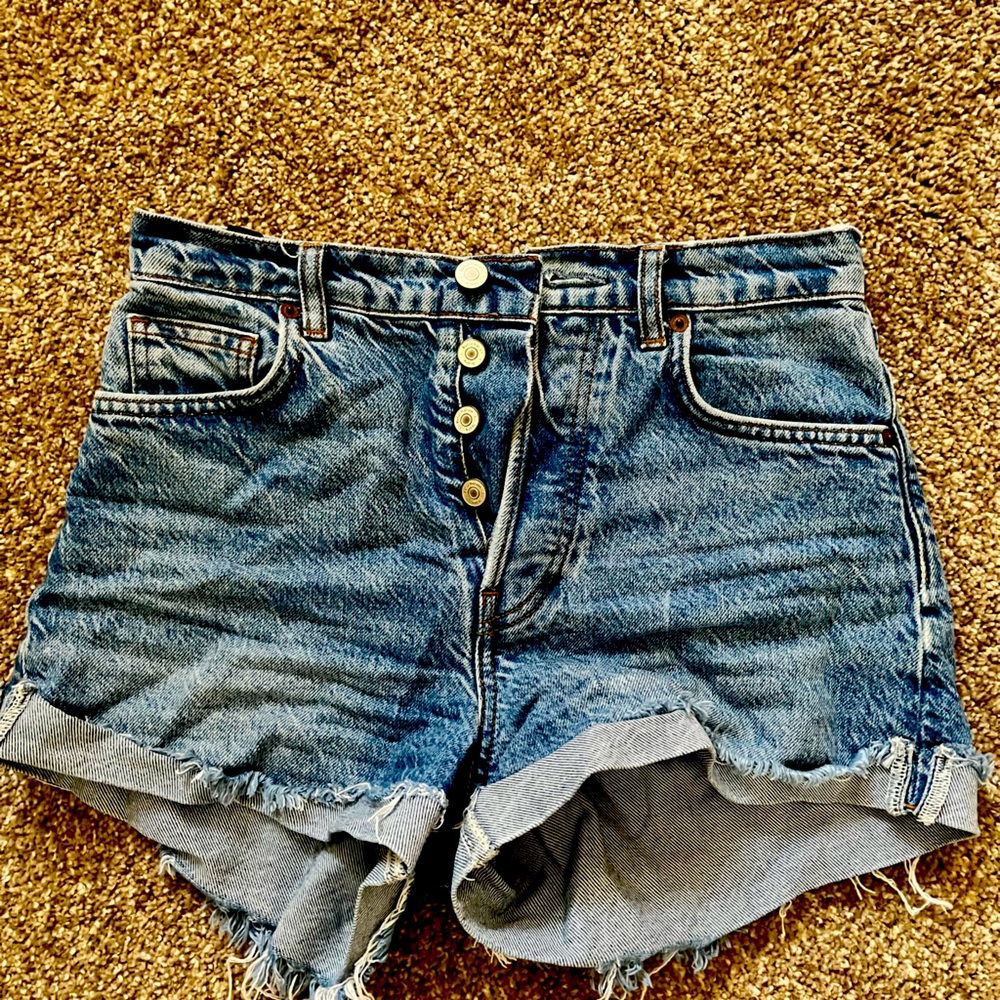 Reformation Charlie Cuffed High Rise Jean Short